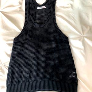 Mesh , knit tank by Arborist . Black XS but oversized